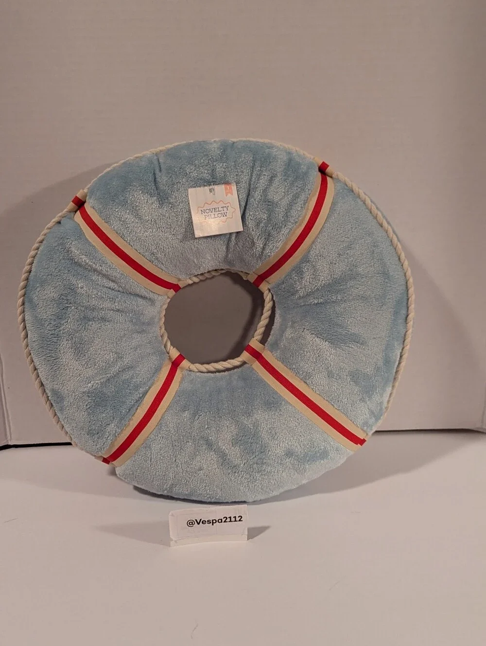Target Bullseye Playground Summer Pillow Life Preserver Round Beach  Nautical